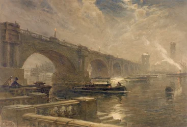 Waterloo Bridge (ołówek i akwarela na papierze)